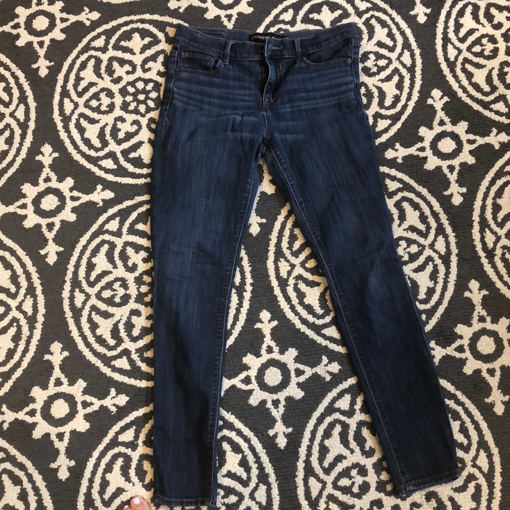 EXPRESS mid rise jean legging 8R
